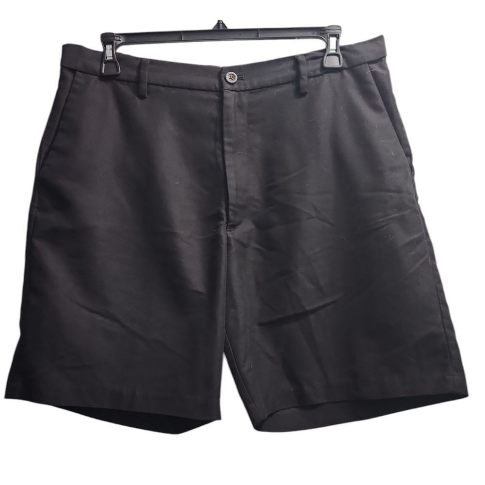 Chaps Shorts Flat Front Black Casual Everyday‎ Shorts 36